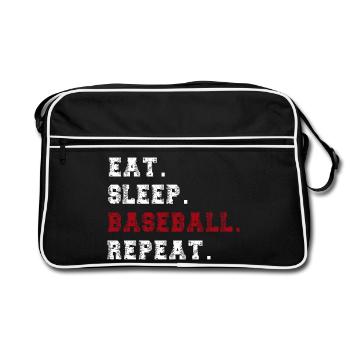 Base-ball - Sac Retro - noir/blanc - Devant