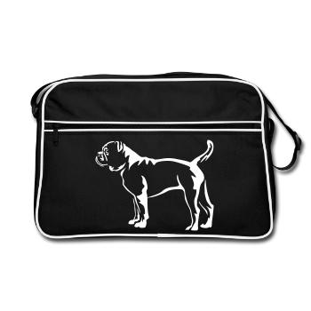 Continental Bulldog « Black Edition » - Sac Retro - noir/blanc - Devant