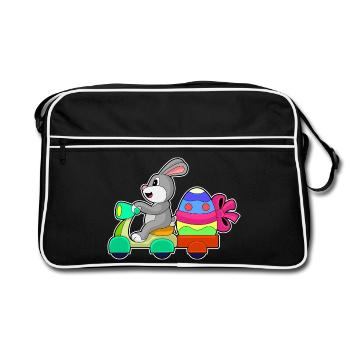 Service de livraison de Pâques Bunny - Sac Retro - noir/blanc - Devant