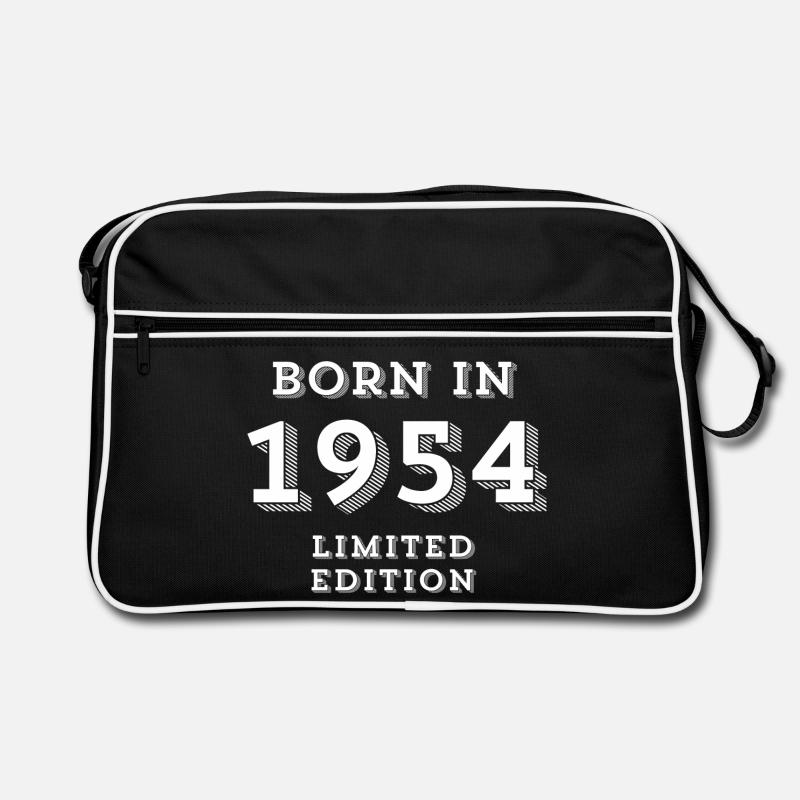 1954, Geburtsjahr, Geburtsdatum Retro Tasche