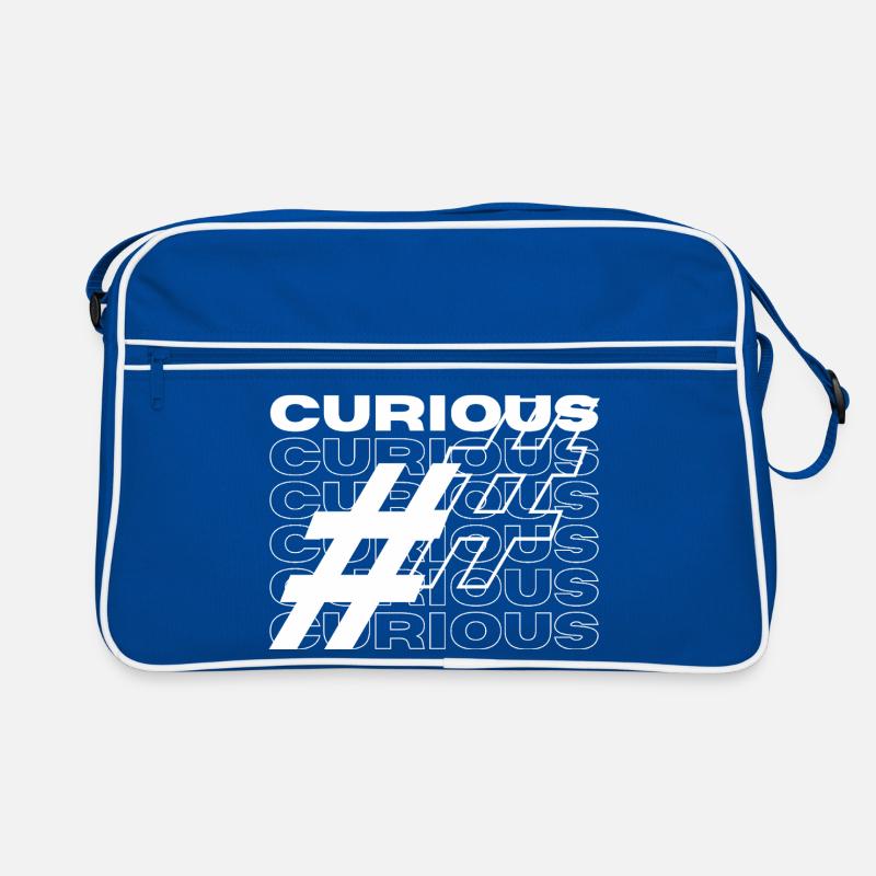 Curious Hashtag Typography Retro Bag