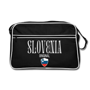 Originaire de Slovénie, né en Slovénie - Sac Retro - noir/blanc - Devant