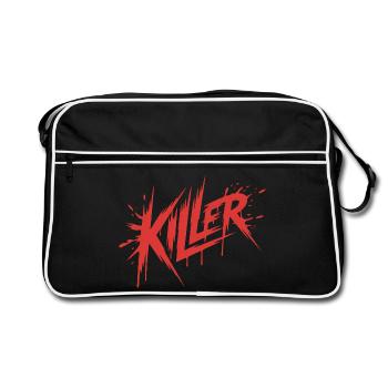 Killer - Killer Blood Design - Retro Bag - black/white - Front