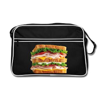 Sandwich - Retro Tasche - Schwarz/Weiß - Vorne