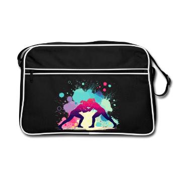 Lutte féminine, lutte féminine, lutte féminine - Sac Retro - noir/blanc - Devant