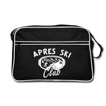 Après Ski Club – Hut fun - Retro Bag - black/white - Front