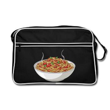 Spaghetti Steam Dream - Sac Retro - noir/blanc - Devant