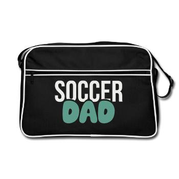 Soccer Dad Bold Style  - Retro Bag - black/white - Front