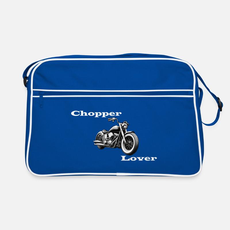 Chopper Lover weiß Retro Tasche