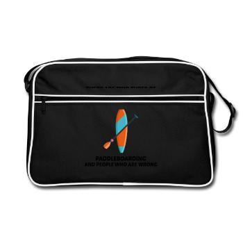 Paddleboard Paddleboard Paddle Sports nautiques - Sac Retro - noir/blanc - Devant