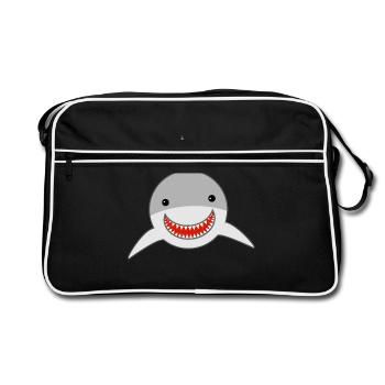 requin - Sac Retro - noir/blanc - Devant