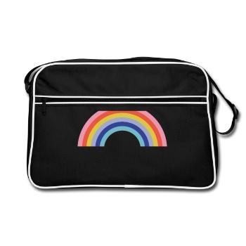 Rainbow - Retro Bag - black/white - Front