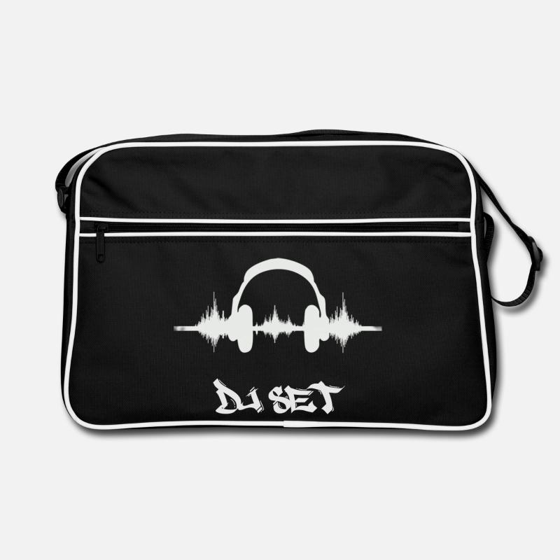 Der DJ - Retro Tasche - Schwarz/Weiß