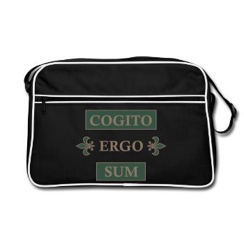 Cogito ergo sum - Sac Retro - noir/blanc - Devant