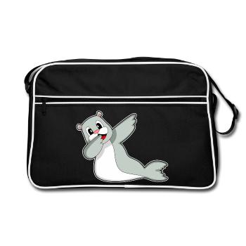 Danse hip-hop Seal - Sac Retro - noir/blanc - Devant