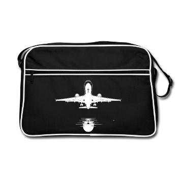 Croquis d’avion - Sac Retro - noir/blanc - Devant