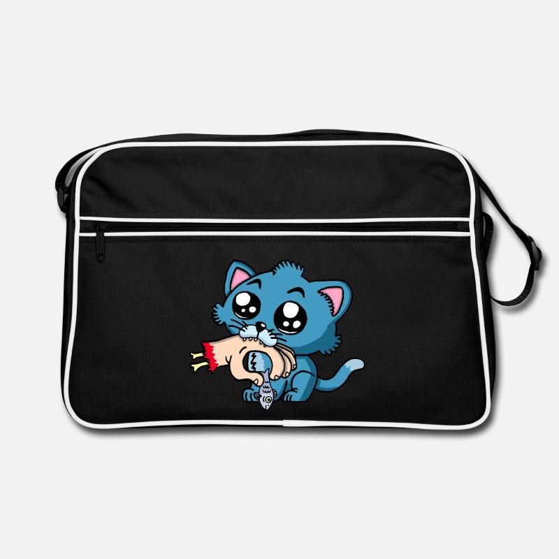 Le chaton a faim ! Sac Retro