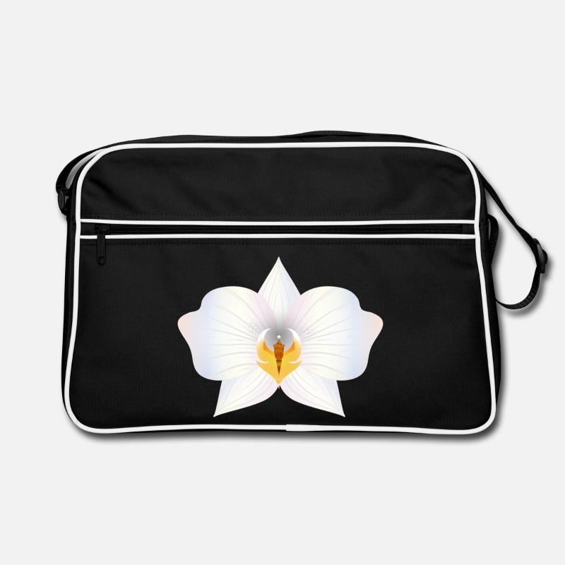 Fleur d’orchidée délicate aux couleurs pastel Sac Retro