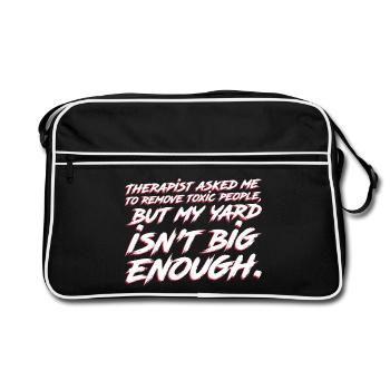 A bigger garden is needed - Retro Bag - black/white - Front