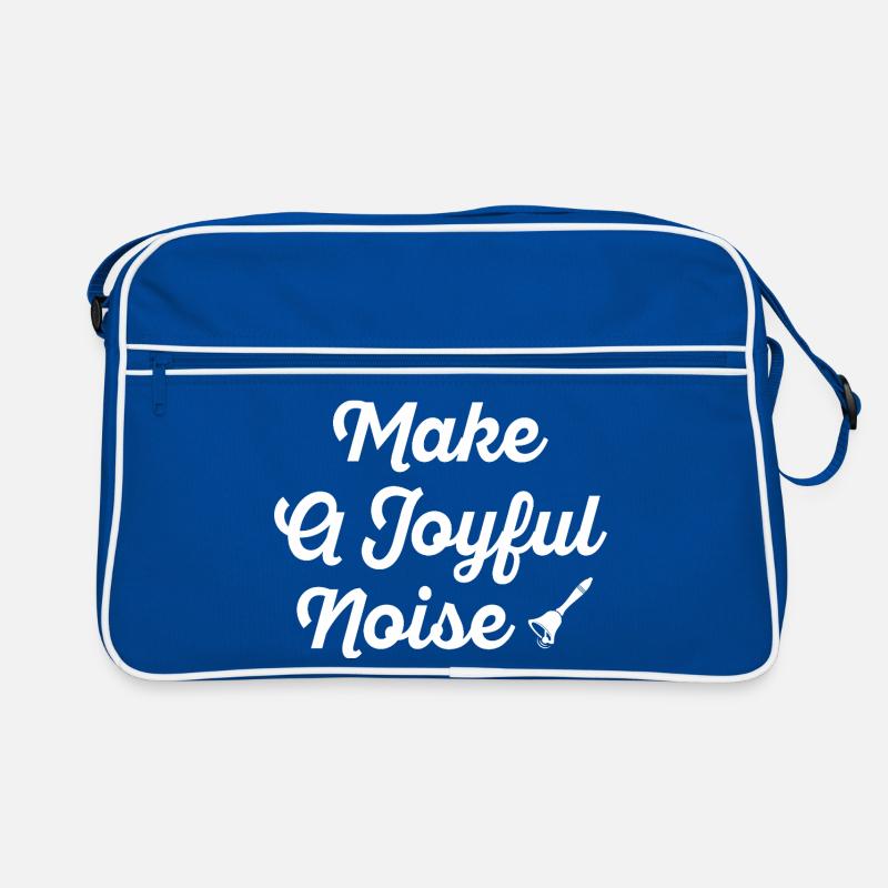 Typographie Make A Joyful Noise Sac Retro
