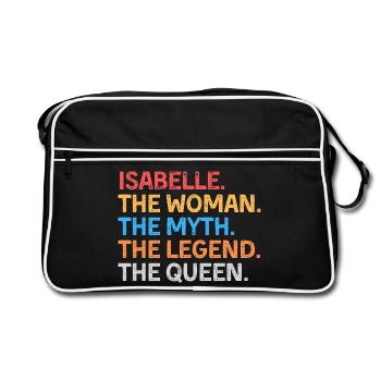 Isabelle The Woman The Myth The Legend The Queen - Retro Bag - black/white - Front