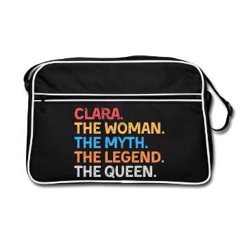 Clara La Femme Le Mythe La Légende La Reine - Sac Retro - noir/blanc - Devant