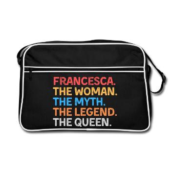 Francesca La Femme Le Mythe La Légende La Reine - Sac Retro - noir/blanc - Devant