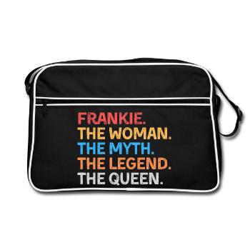 Frankie The Woman The Myth The Legend The Queen - Retro Bag - black/white - Front
