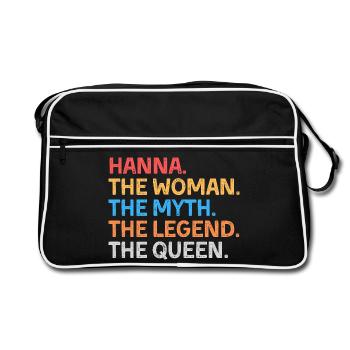 Hanna La Femme Le Mythe La Légende La Reine - Sac Retro - noir/blanc - Devant