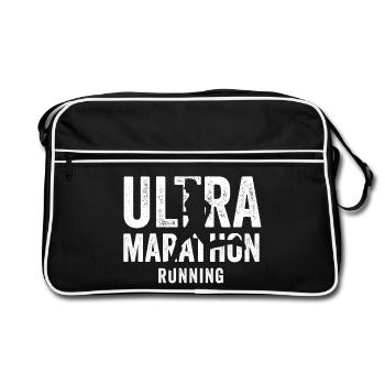 Ultra Marathon Running - Retro Bag - black/white - Front
