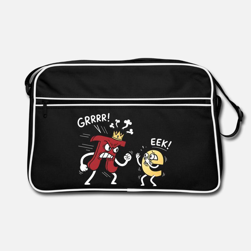 Mathematik Konstanten Pi bedroht e Comic Retro Tasche
