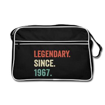 legendär seit 1967 - Retro Tasche - Schwarz/Weiß - Vorne