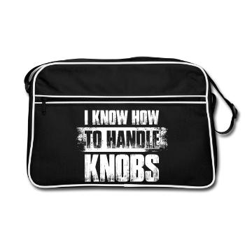 Handle knobs Sound engineer Sound engineer - Retro Bag - black/white - Front