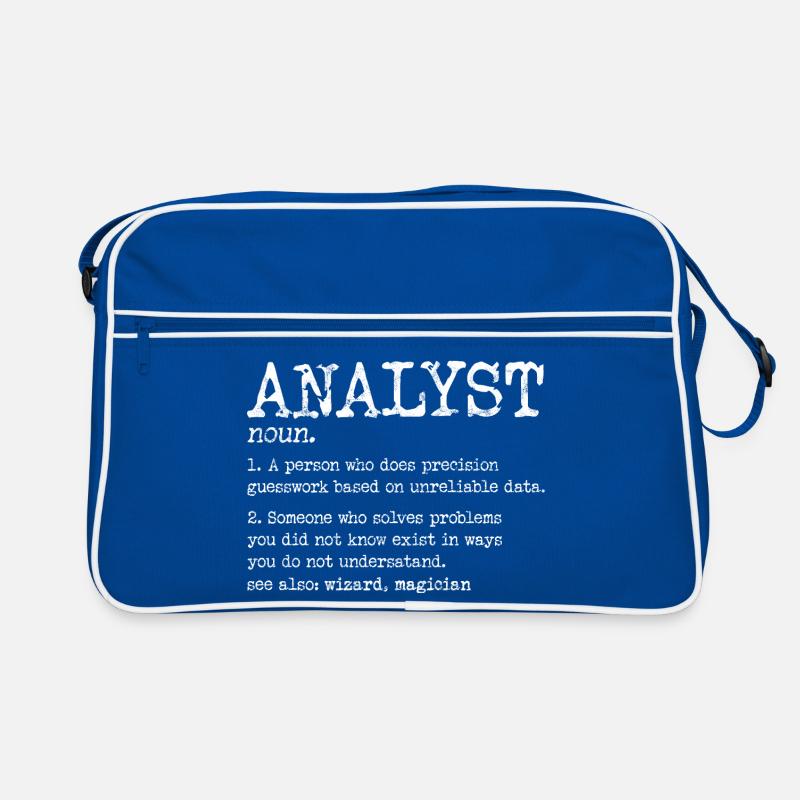 Analyst Glyphs: Vintage Data Typography Retro Bag