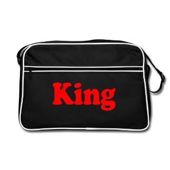 King - Retro Bag - black/white - Front
