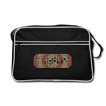 RFGROOVY2 - B - Sac Retro - noir/blanc - Devant