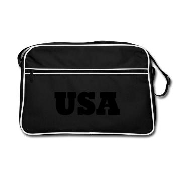 United States - Retro Bag - black/white - Front