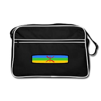 Drapeau amazigh - Sac Retro - noir/blanc - Devant