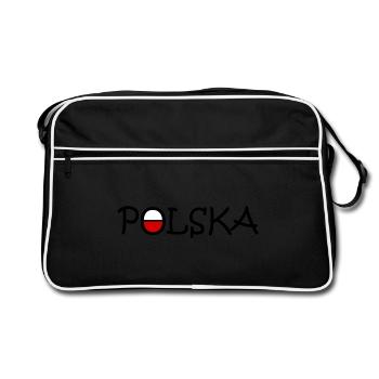 Polska - Pologne - Sac Retro - noir/blanc - Devant