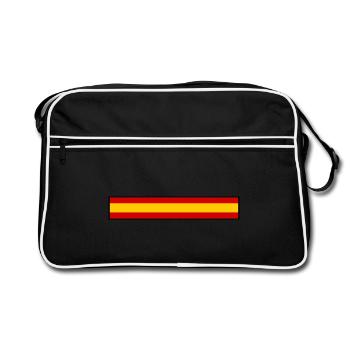 Drapeau Espagne - Sac Retro - noir/blanc - Devant