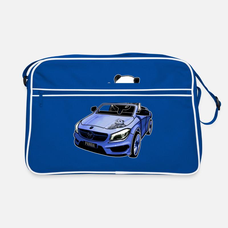 panda in the car gift idea Retro Bag
