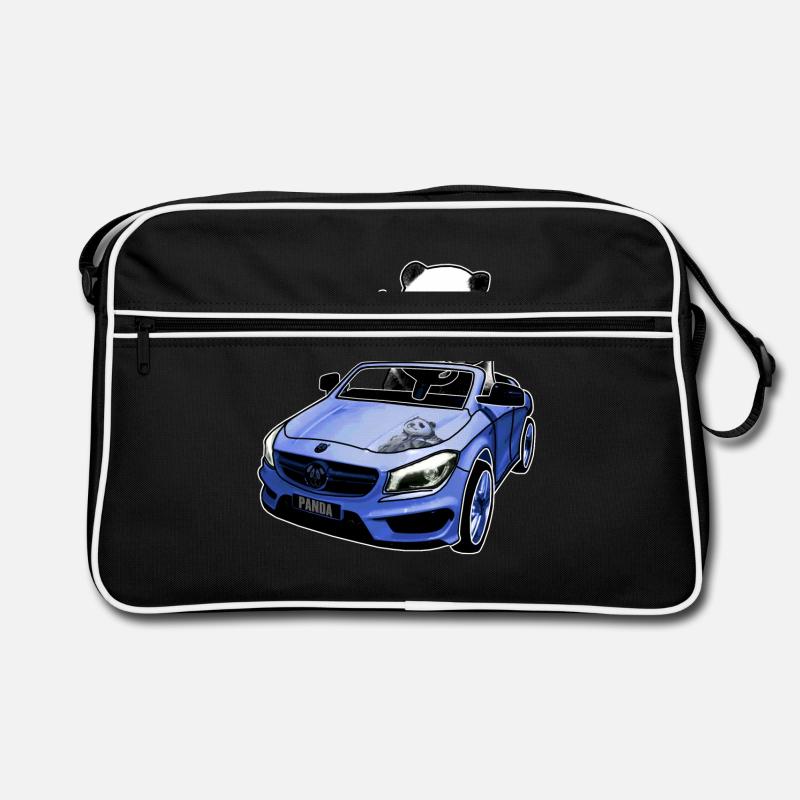 panda in the car gift idea Retro Bag