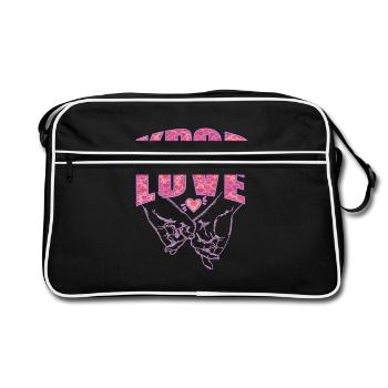 K-Pop Love - Sac Retro - noir/blanc - Devant