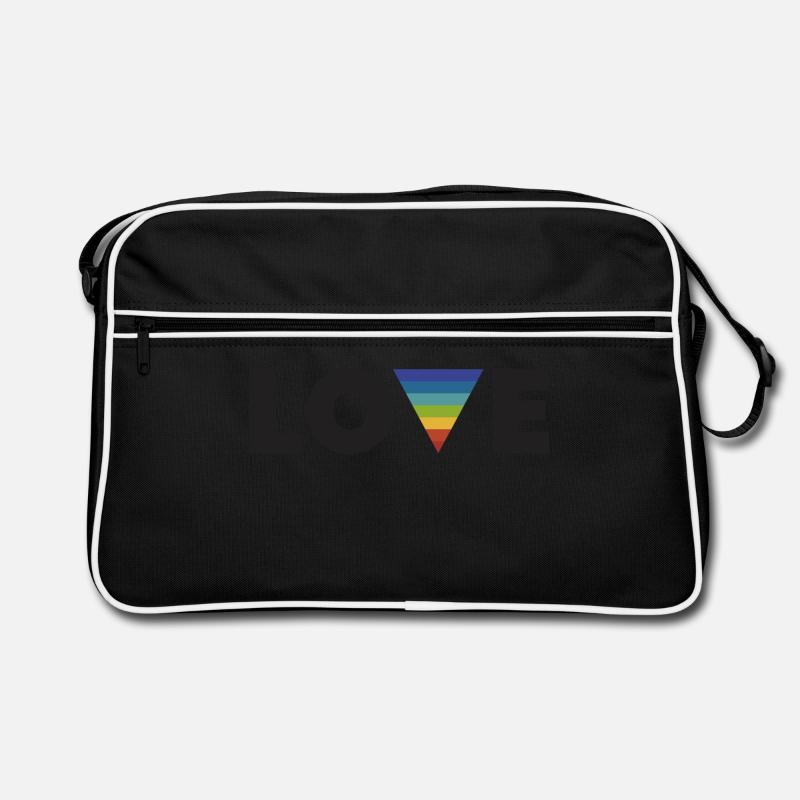 Regenbogen Liebe Retro Tasche