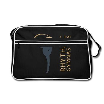 Gymnastique rythmique Gymnastique cadeau sport - Sac Retro - noir/blanc - Devant