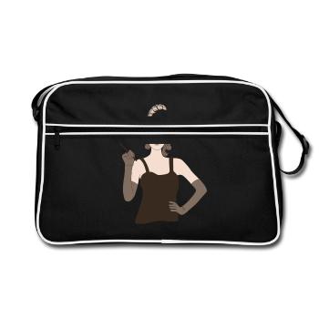 1920 1920s rétro vintage cadeau Charleston des années 20 - Sac Retro - noir/blanc - Devant