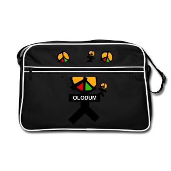Olodum - Retro Bag - black/white - Front