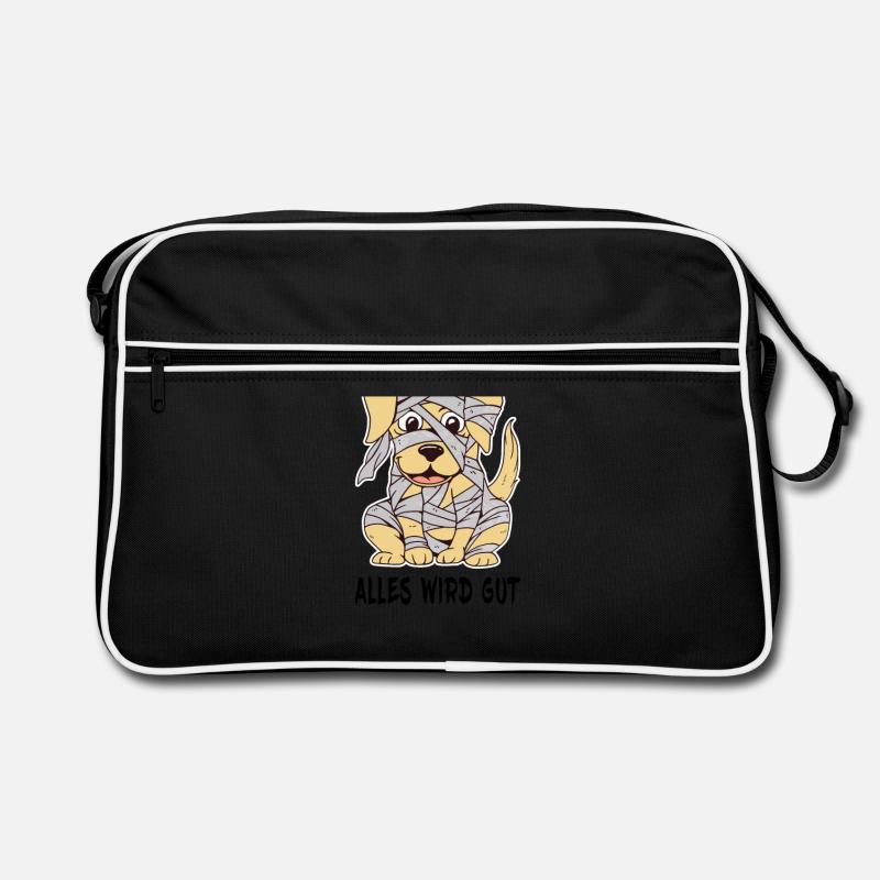 Everything will be fine for dogs and cute puppy lovers Retro Bag