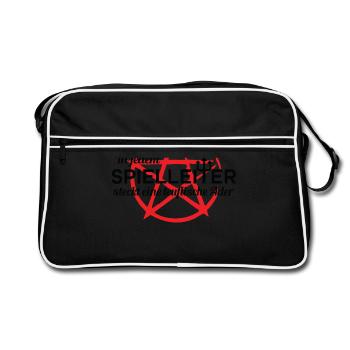 Pen and Paper Spielleiter - Retro Tasche - Schwarz/Weiß - Vorne