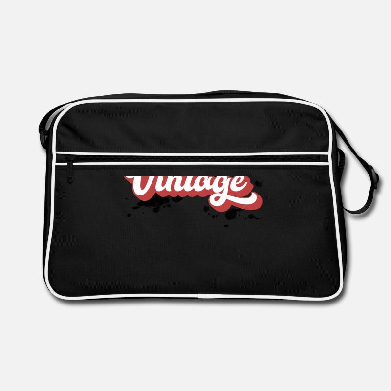 Vintage - Retro Tasche - Schwarz/Weiß